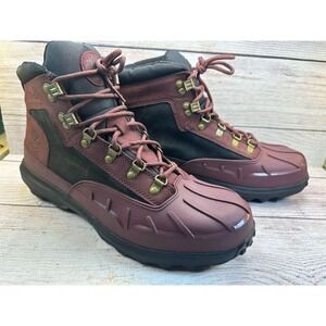 Timberland Converge Hiking Boots Mens Size 13 Burgundy Leather Waterproof A26JR